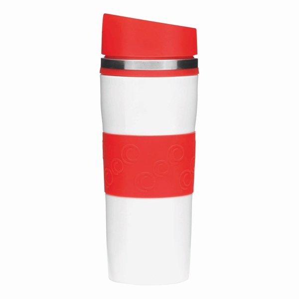 Термокружка ARABICA, красный, белый - Термокружка ARABICA, красный, белый