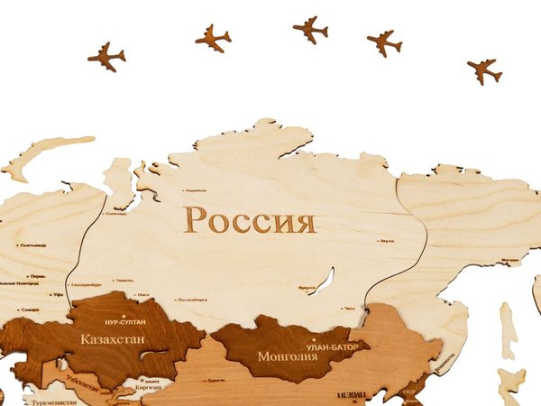 Интерьерная карта мира «World» - Интерьерная карта мира «World»