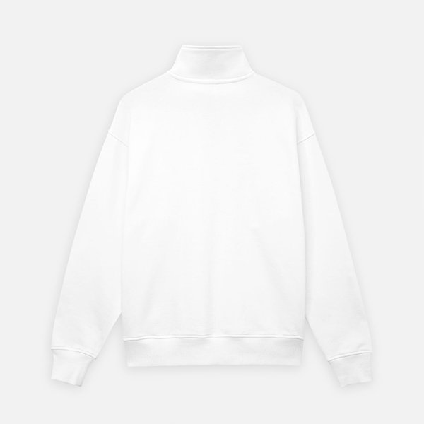 Толстовка на молнии унисекс Флоу (Flow), белая, размер 5XL/6XL