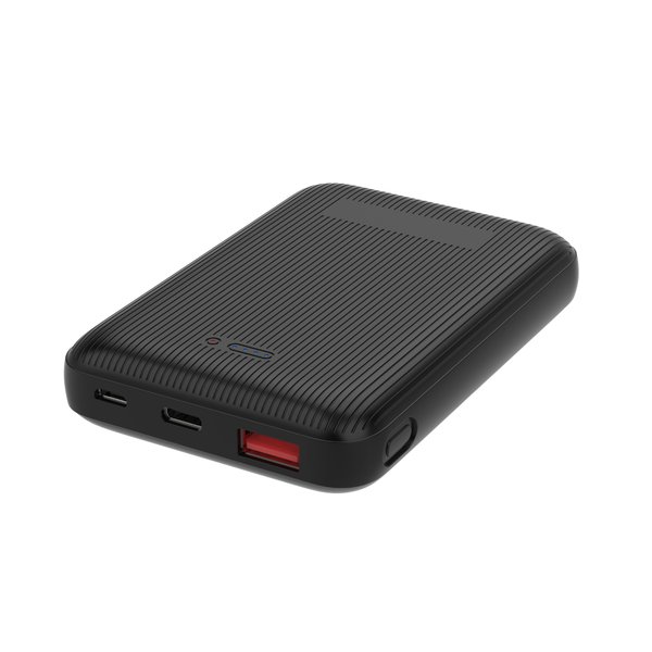 Беспроводное магнитное ЗУ "Forsage SOFTTOUCH", 8000 mAh с быстрой проводной (20W) и беспроводной (15W) зарядкой, покрытие soft touch - Беспроводное магнитное ЗУ "Forsage SOFTTOUCH", 8000 mAh с быстрой проводной (20W) и беспроводной (15W) зарядкой, покрытие soft touch черный