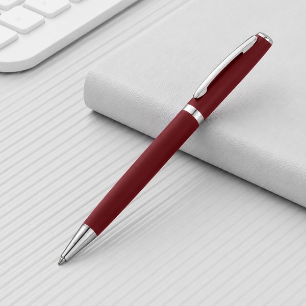 Ручка металлическая soft-touch шариковая «Flow» - Ручка металлическая soft-touch шариковая «Flow»