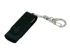 USB 2.0- флешка промо на 32 Гб с поворотным механизмом и однотонным металлическим клипом