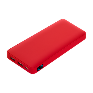 внешний аккумулятор с подсветкой анкор плюс pd (ancor pd plus) 10000 mah, красный