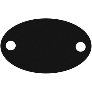 шильдик металлический alfa oval, черный