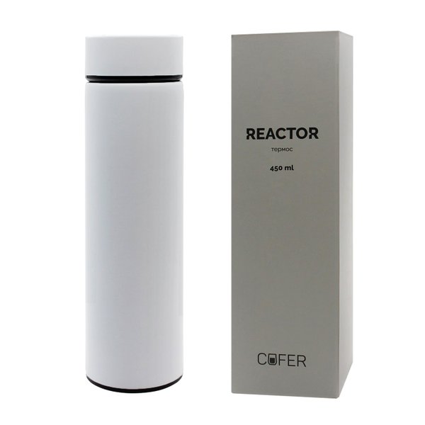 Термос Reactor софт-тач с датчиком температуры - Термос Reactor софт-тач с датчиком температуры (белый)