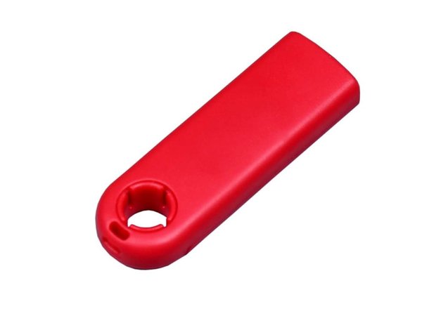 USB 2.0- флешка промо на 4 Гб прямоугольной формы, выдвижной механизм - USB 2.0- флешка промо на 4 Гб прямоугольной формы, выдвижной механизм