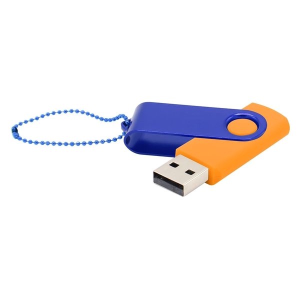 Флешка Designer To Go 2.0 USB 16Gb - Флешка Designer To Go 2.0 USB 16Gb, оранжевый/синий
