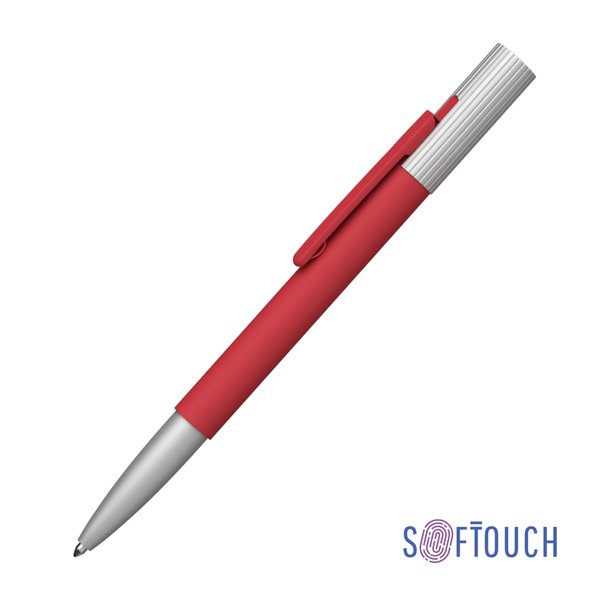 Ручка шариковая "Clas", покрытие soft touch - Ручка шариковая "Clas", покрытие soft touch красный