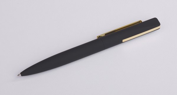 Ручка шариковая "Mercury", покрытие soft touch - Ручка шариковая "Mercury", покрытие soft touch черный с золотом