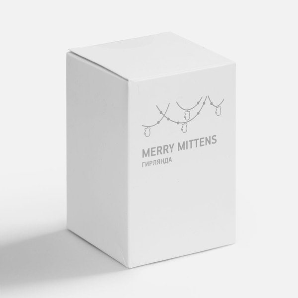 Гирлянда Merry Mittens, красная