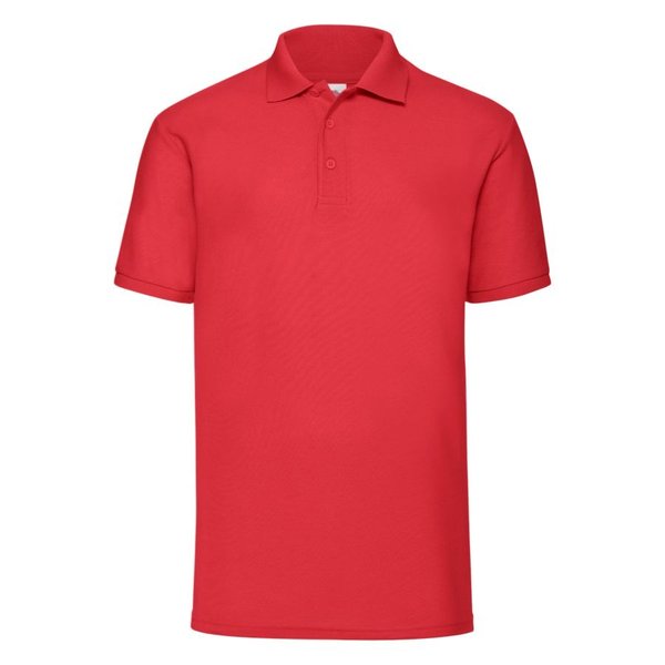 Рубашка поло мужская 65/35 POLO 180 - Рубашка поло мужская "65/35 Polo", красный_2XL, 65% п/э, 35% х/б, 180 г/м2
