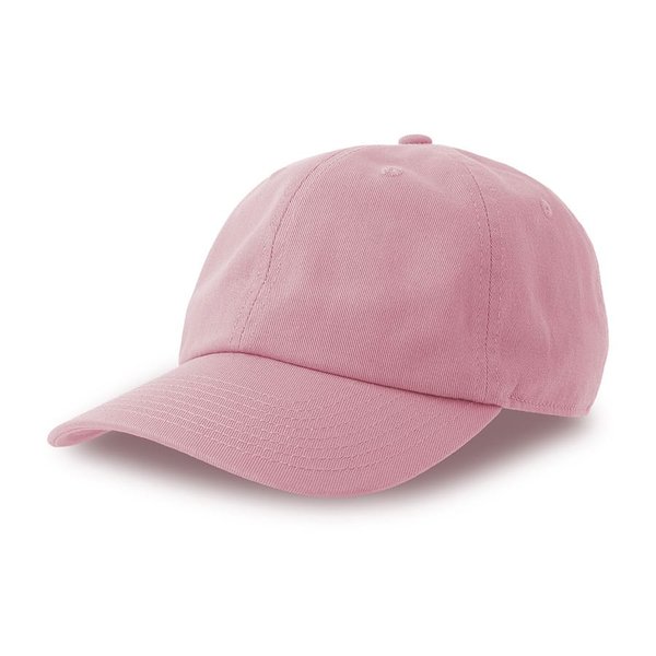 Бейсболка DAD HAT-S, 6 клиньев, металлическая застежка - Бейсболка "DAD HAT-S", 6 клиньев, металлическая застежка, розовый, 100% хлопок, 270 г/м2