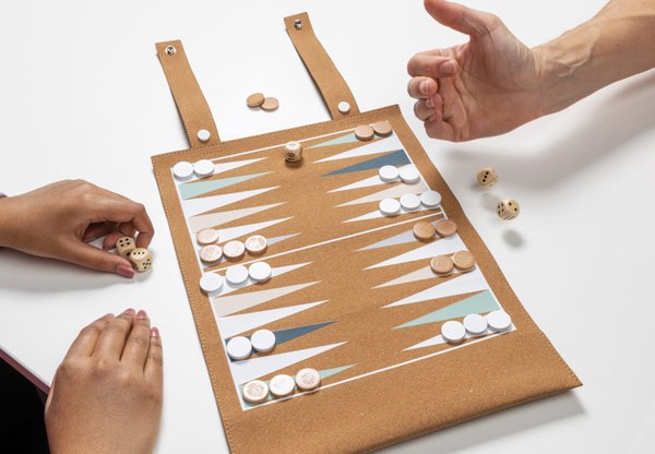 Набор Britton Cork для игры в шашки и нарды - Набор Britton Cork для игры в шашки и нарды