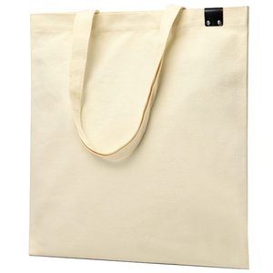 сумка для покупок ivory 325 г/м² с pu нашивкой