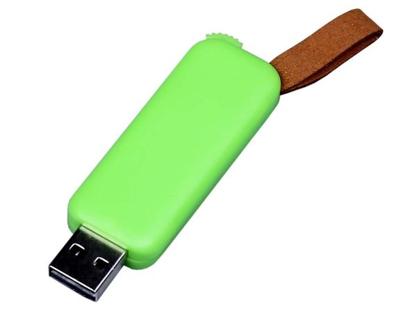 USB 3.0- флешка промо на 128 Гб прямоугольной формы, выдвижной механизм - USB 3.0- флешка промо на 128 Гб прямоугольной формы, выдвижной механизм