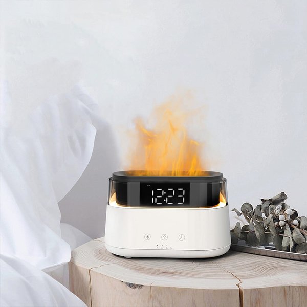 Светодиодный USB увлажнитель-ароматизатор Brava с часами с RGB подсветкой - Светодиодный USB увлажнитель-ароматизатор Brava с часами с RGB подсветкой