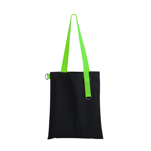 Шоппер Superbag black - Шоппер Superbag black (чёрный с салатовым)
