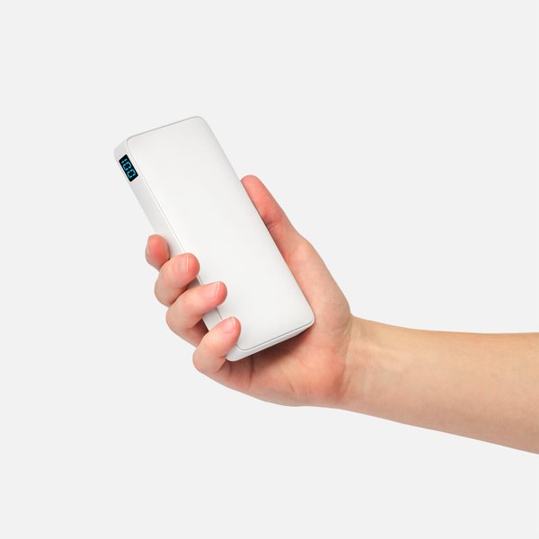 Внешний аккумулятор с подсветкой Анкор Плюс PD (Ancor PD Plus) 10000 mAh, белый