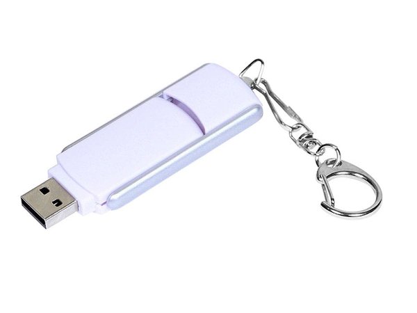 USB 2.0- флешка промо на 8 Гб с прямоугольной формы с выдвижным механизмом - USB 2.0- флешка промо на 8 Гб с прямоугольной формы с выдвижным механизмом