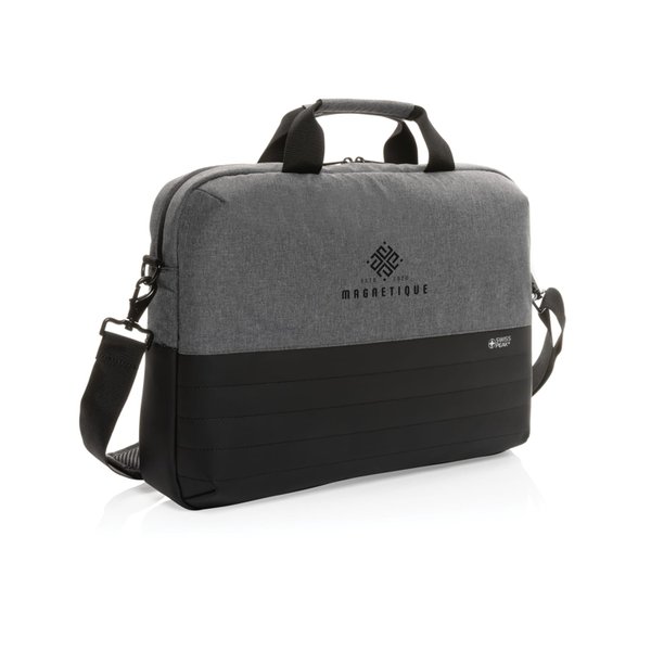 Сумка для ноутбука Swiss Peak с RFID-защитой из rPET AWARE™, 15,6’’ - Сумка для ноутбука Swiss Peak с RFID-защитой из rPET AWARE™, 15,6’’