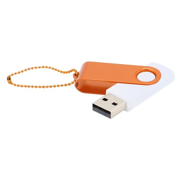 Флешка Designer To Go 2.0 USB 16Gb - Флешка Designer To Go 2.0 USB 16Gb, белый/оранжевый