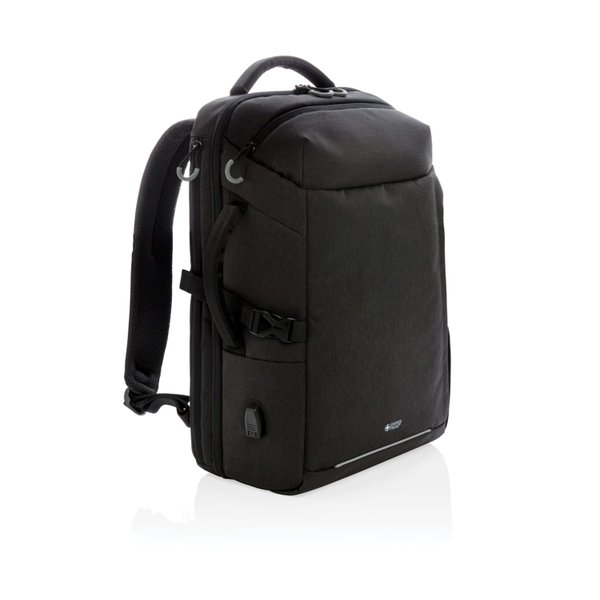 Рюкзак для путешествий Swiss Peak XXL из rPET AWARE™, 17’’ - Рюкзак для путешествий Swiss Peak XXL из rPET AWARE™, 17’’