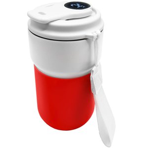 термокружка вакуумная герметичная с дисплеем clive to go, белый