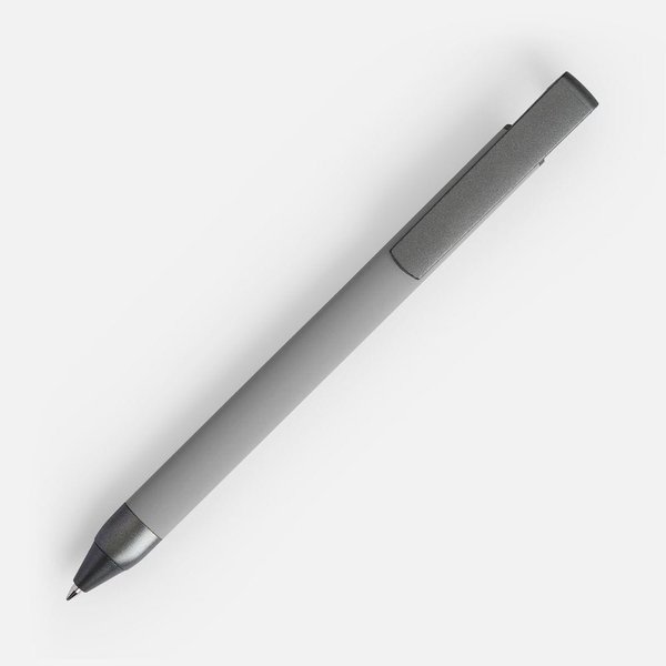 Ручка шариковая Standic с подставкой для телефона, серая