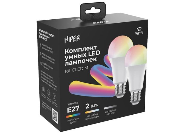Набор из двух лампочек «IoT CLED M1 RGB», E27 - Набор из двух лампочек «IoT CLED M1 RGB», E27