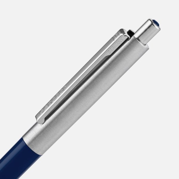 Ручка шариковая Senator Point Metal, ver.2, темно-синяя