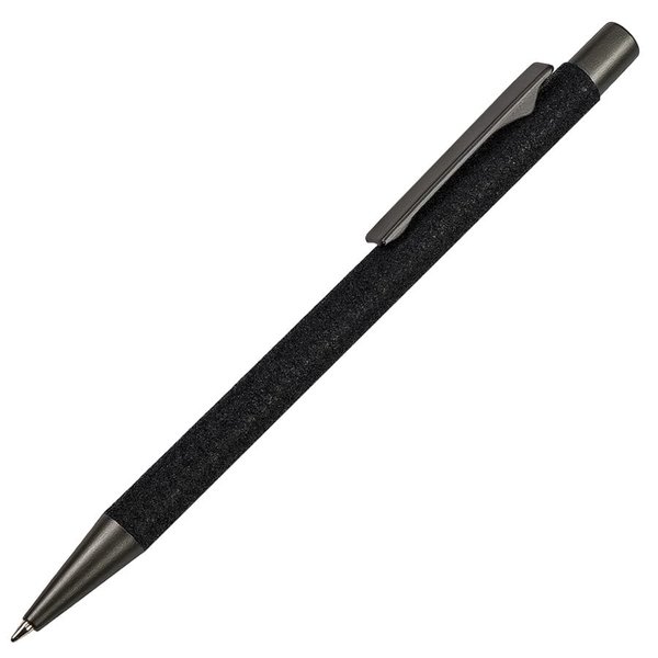 Ручка шариковая FACTOR FOLIO - Ручка шариковая FACTOR FOLIO, черный/серебрянный, металл, пластик