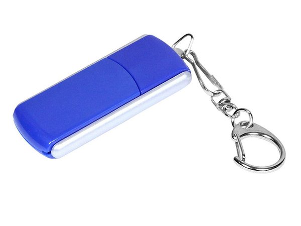 USB 2.0- флешка промо на 4 Гб с прямоугольной формы с выдвижным механизмом - USB 2.0- флешка промо на 4 Гб с прямоугольной формы с выдвижным механизмом