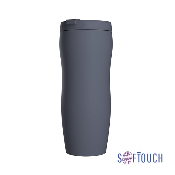 Термостакан "Монтана" 400 мл, покрытие soft touch - Термостакан "Монтана" 400 мл, покрытие soft touch серый