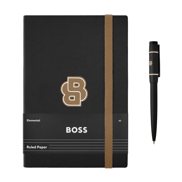 Набор HUGO BOSS (шариковая ручка и блокнот A5) - Набор HUGO BOSS (шариковая ручка и блокнот A5)