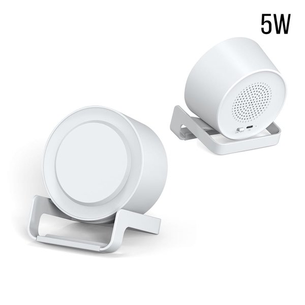 Беспроводная Bluetooth колонка U-Tone - Беспроводная Bluetooth колонка U-Tone c функцией беспроводной зарядки, белый
