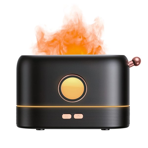 Светодиодный USB увлажнитель Milfire, черный - Светодиодный USB увлажнитель Milfire, черный
