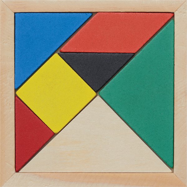 Деревянная головоломка TANGRAM BASE, цветная - Деревянная головоломка TANGRAM BASE, цветная