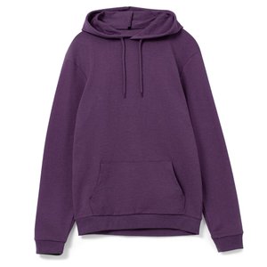 толстовка с капюшоном унисекс hoodie, фиолетовый меланж