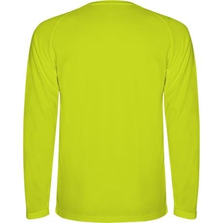 Спортивная футболка MONTECARLO L/S мужская - Спортивная футболка MONTECARLO L/S мужская, ФЛУОРЕСЦЕНТНЫЙ ЖЕЛТЫЙ M