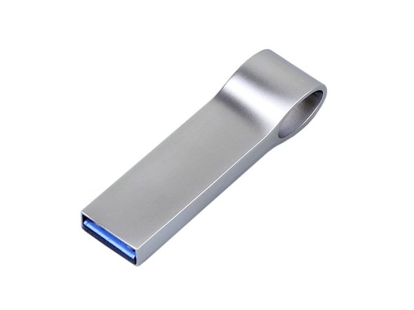 USB 2.0-флешка на 4 Гб с мини чипом и боковым отверстием для цепочки - USB 2.0-флешка на 4 Гб с мини чипом и боковым отверстием для цепочки