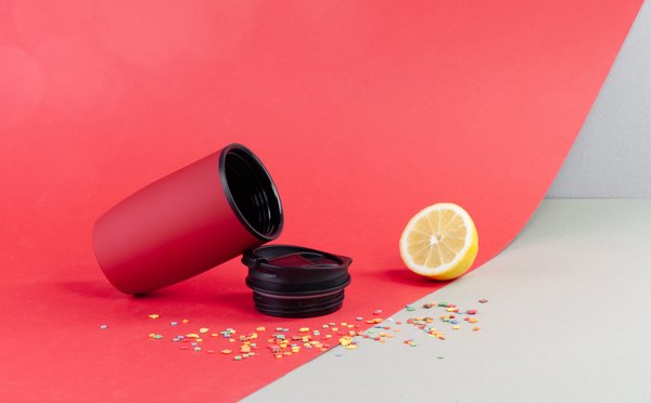 Термостакан "Unicup" 300 мл, покрытие soft touch - Термостакан "Unicup" 300 мл, покрытие soft touch красный