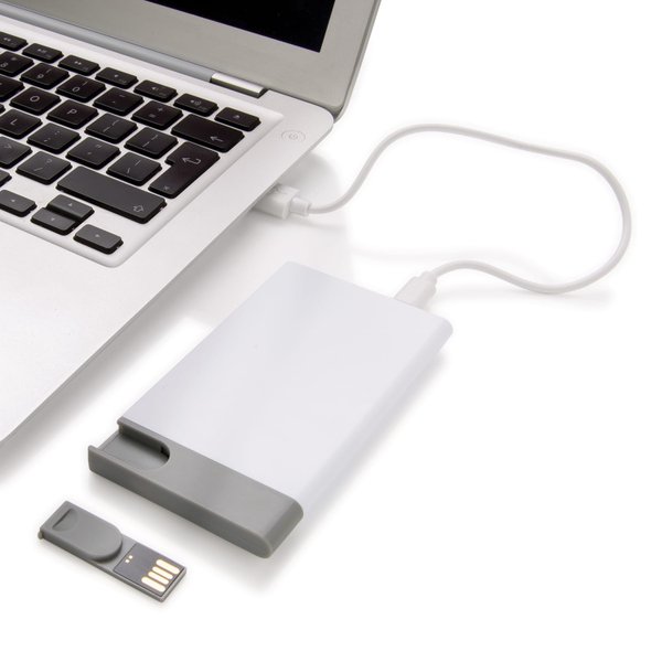 Зарядное устройство с USB–флешкой на 8 ГБ, 2500 mAh - Зарядное устройство с USB–флешкой на 8 ГБ, 2500 mAh