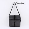 Шоппер Superbag Companion, с тремя отделениями, боковым креплением (карабин) и карманом (серый с черным)