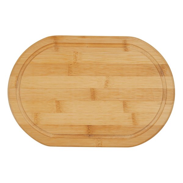 Доска разделочная BAMBOO-ROUND, коричневая - Доска разделочная BAMBOO-ROUND, коричневая