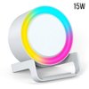 Беспроводная Bluetooth колонка U-Tone RGB c функцией беспроводной зарядки 15W, белый