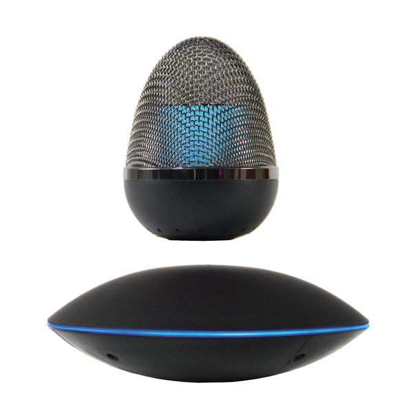 Левитирующая bluetooth колонка "Smart UFO" 3Вт с разноцветной подсветкой - Левитирующая bluetooth колонка "Smart UFO" 3Вт с разноцветной подсветкой черный с синим