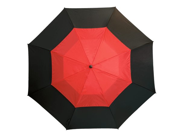 Зонт из стекловолокна MONSUN, черный, красный - Зонт из стекловолокна MONSUN, черный, красный
