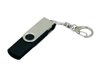 USB 2.0- флешка на 32 Гб с поворотным механизмом и дополнительным разъемом Micro USB