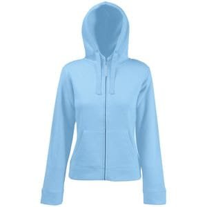 Толстовка женская "Lady-Fit Hooded Sweat Jacket" - Толстовка "Lady-Fit Hooded Sweat Jacket", небесно-голубой_XS, 75% х/б, 25% п/э, 280 г/м2