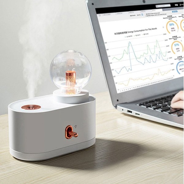 Светодиодный USB арома увлажнитель Orlean, белый - Светодиодный USB арома увлажнитель Orlean, белый